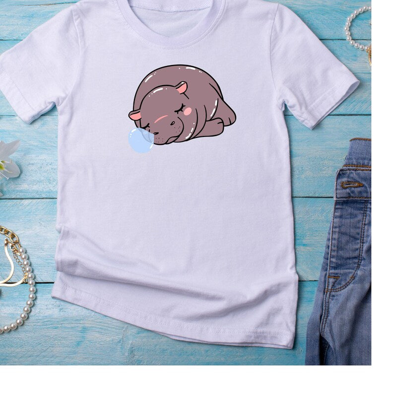 Hippo SVG\ Baby Hippo Svg\ Cute Hippo Svg\ Hippo clipart\ Boy Girls Hippo birthday shirt\ Jungle animals Hippo Cut files Digital Download