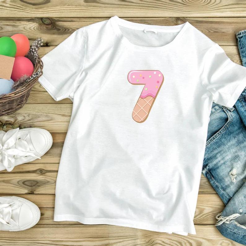 Ice Cream Numbers SVG\ Ice Cream Birthday\ Ice Cream Bundle SVG