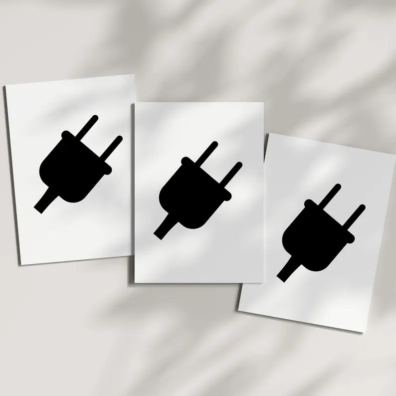 Plug SVG Bundle\ Plug Silhouette\ Cable Plug Svg, Electrical Plug Svg\ Plug Clipart\ Plug SVG Cut Files for Cricut