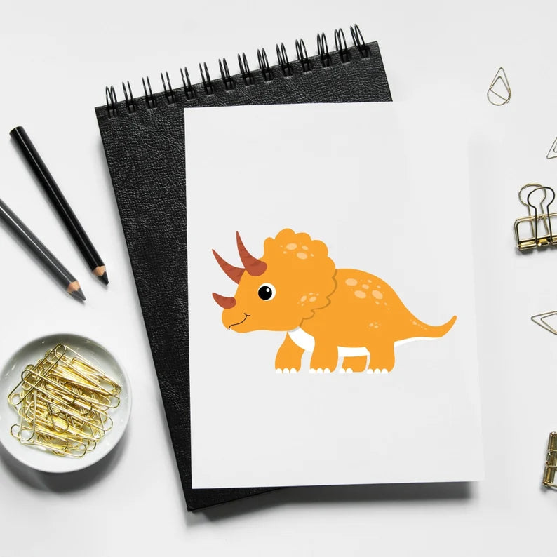Baby Dino SVG Bundle\T-rex Brontosaurus Stegosaurus\Triceratops Pterodactyl layered\ cut file Baby Toddler\ Silhouette Cricut Vinyl Clip Art
