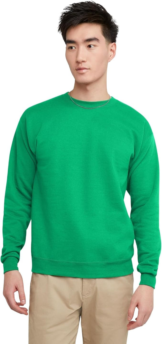 Men's EcoSmart Fleece, Pullover Crewneck Sweatshirt, 1 or 2 Pack