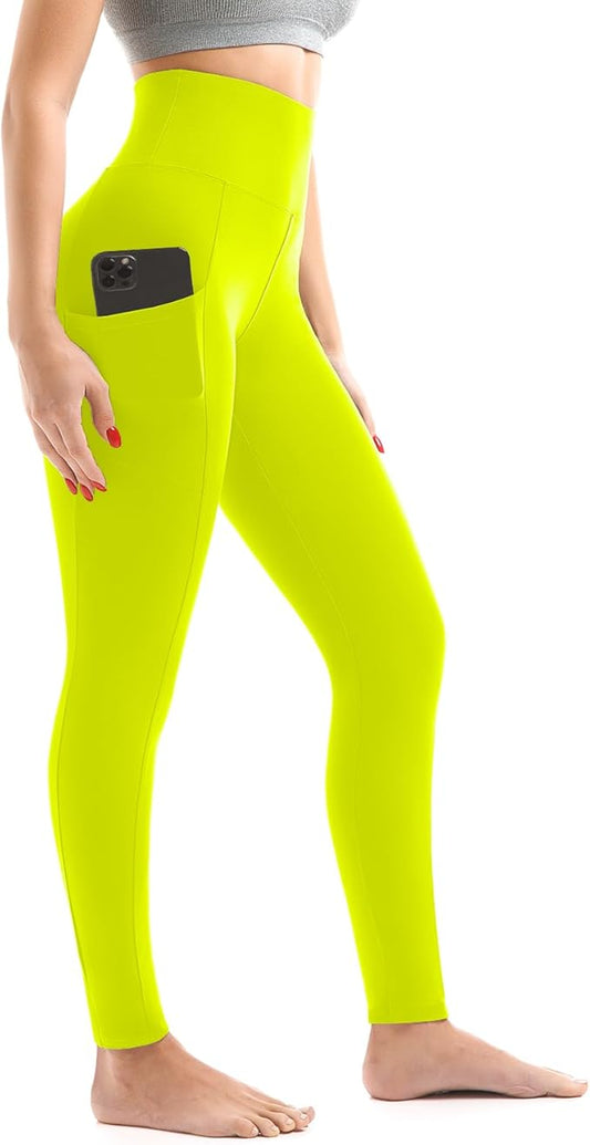 Leggings with Pockets for Women, High Waisted Buttery Soft Womens Leggings for Gym Yoga Workout